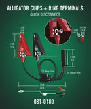 Battery Tender ® 022-0199-DL-WH 12V 800mA Lead Acid / Lithium Selectable Battery Charger