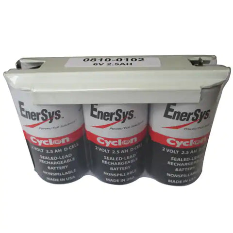 Enersys Cyclon 0810-0102 Battery - 6 Volt 2.5Ah (.187" Tabs)