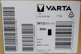 Varta 7HR9V Battery - Recharge Accu Power 200mAh