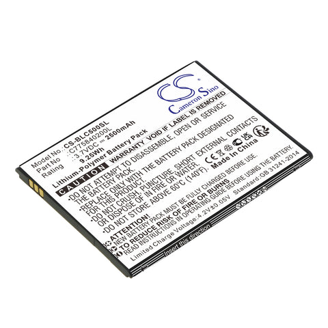 BLU C010Q Battery 3.7V 2500mAh Li-Polymer - Compatible Replacement