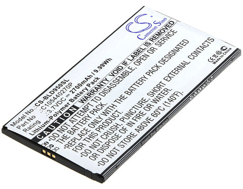 BLU D950 Battery 3.7V 2700mAh Li-Polymer - Compatible Replacement