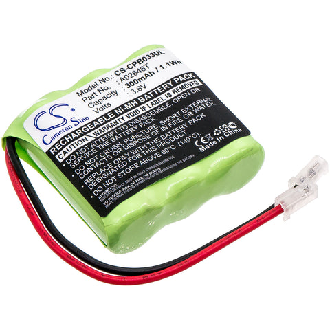 Universal 2/3AAA x 3 Battery 3.6V 300mAh Ni-MH - Compatible Replacement