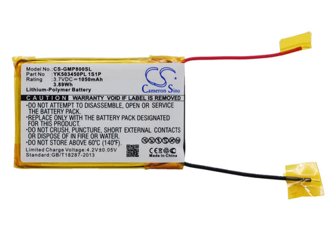 Grundig MPixx 8800 Battery 3.7V 1050mAh Li-Polymer - Compatible Replacement