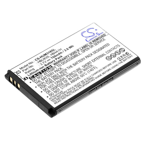 Plusfon 401 Battery 3.7V 700mAh Li-Ion - Compatible Replacement
