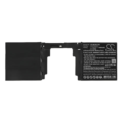Microsoft G3HTA040H Battery 11.36V 5400mAh Li-Polymer - Compatible Replacement