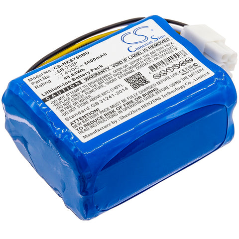 Nihon Kohden SVM-7501 Battery 7.4V 6600mAh Li-Ion - Compatible Replacement
