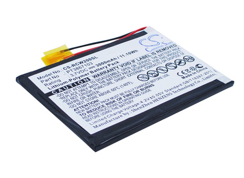 RCA RCT6077W2 Battery 3.7V 3000mAh Li-Polymer - Compatible Replacement