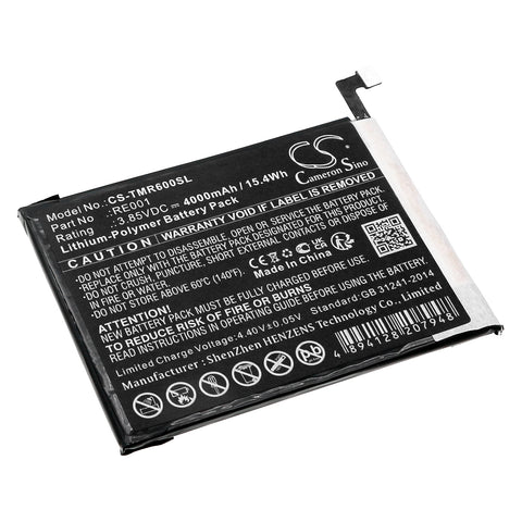 T-Mobile Revvl 6 5G Battery 3.85V 4000mAh Li-Polymer - Compatible Replacement