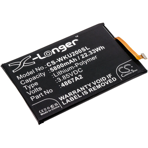 Wiko Power U20 Battery 3.85V 5800mAh Li-Polymer - Compatible Replacement