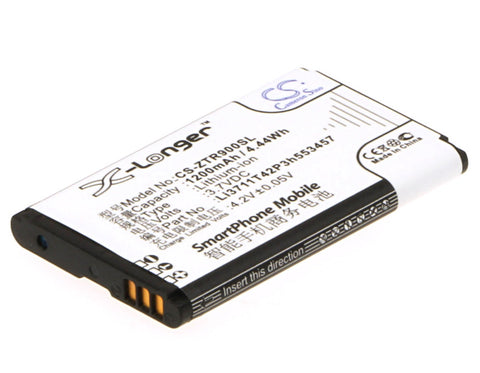 Telstra Racer X850 Battery 3.7V 1200mAh Li-Ion - Compatible Replacement