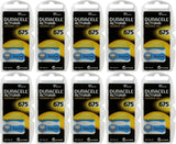 Duracell Size 675 Hearing Aid Batteries - DA675B6 EasyTab - 60 Battery Box