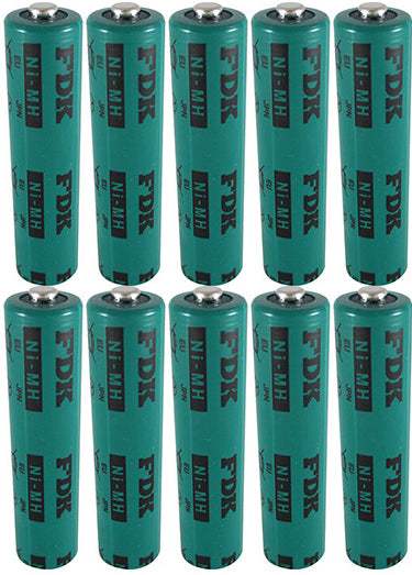 FDK HR-4U Battery - 1.2V 1000mAh AAA NiMH (Button Top)-10 Pieces