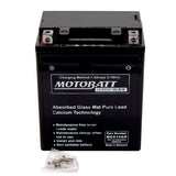 Motobatt MCX14AH Battery - Sealed AGM Classic Black