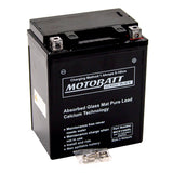 Motobatt MCX14AHL Battery - Sealed AGM Classic Black