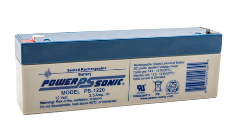 Power Sonic PS-1220 Battery - 12 Volt 2.5 Amp Hour