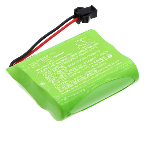 BRAVAT 123400 Battery 3.6V 2000mAh Ni-MH - Compatible Replacement