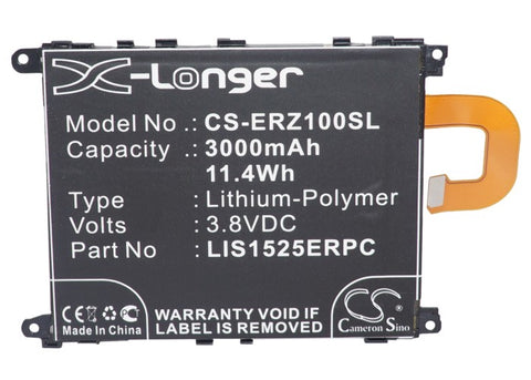 Sony Ericsson C6916 Battery 3.8V 3000mAh Li-Polymer - Compatible Replacement