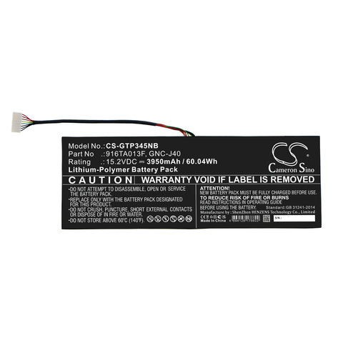 Gigabyte P34G v2 Battery 15.2V 3950mAh Li-Polymer - Compatible Replacement