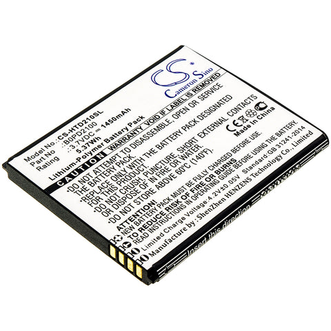 HTC D210h Battery 3.7V 1450mAh Li-Polymer - Compatible Replacement