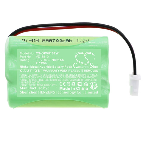 IQ America H-AAAJ3 Battery 3.6V 700mAh Ni-MH - Compatible Replacement