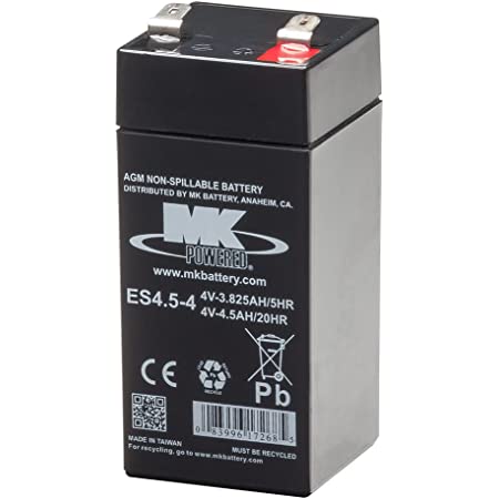 MK ES4.5-4 Battery - 4V 4.5Ah Sealed AGM