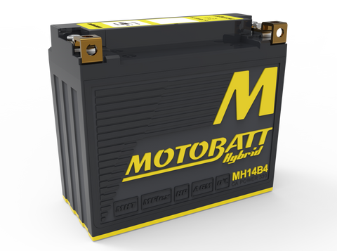Motobatt MH14B4 Battery - 12V 8Ah 330CCA Hybrid Lithium