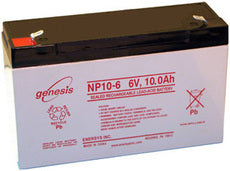 Enersys Genesis NP10-6 Battery - 6 Volt 10 Ah (.187" Terminal)