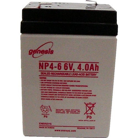 Enersys Genesis NP4-6 Battery - 6 Volt 4 Amp Hour