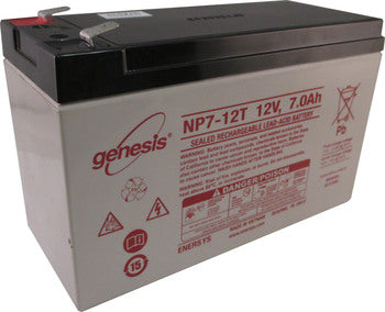 Enersys Genesis NP7-12T Battery - 12 Volt 7 Ah (.250" Terminals)