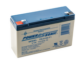 Power Sonic PS-6100 F1 Battery - 6 Volt 12 Amp Hour