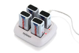 Tenergy TN136 Smart 9V 4-Bay NiMH Battery Charger (01136)