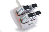 Tenergy TN136 Smart 9V 4-Bay NiMH Battery Charger (01136)