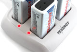 Tenergy TN136 Smart 9V 4-Bay NiMH Battery Charger (01136)