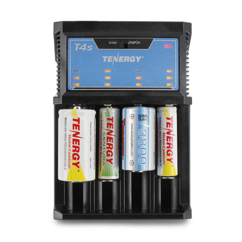 Tenergy T4s Intelligent 4-Bay Universal Charger (for Li-ion (01432)