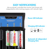 Tenergy T4s Intelligent 4-Bay Universal Charger (for Li-ion (01432)