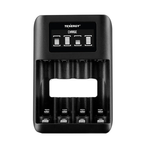 Tenergy TN474U 4-Bay NiMH Battery Charger with LCD Display and (01474)