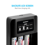 Tenergy TN474U 4-Bay NiMH Battery Charger with LCD Display and (01474)