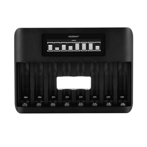 Tenergy TN480U 8-Bay NiMH Battery LCD Display Fast Charger (01480)