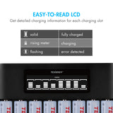 Tenergy TN480U 8-Bay NiMH Battery LCD Display Fast Charger (01480)
