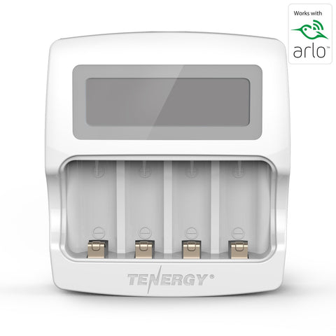 Premium Smart Fast Charger with LCD for Arlo Certified Tenergy (02460)