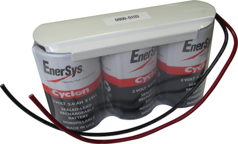 Enersys - Cyclon 0800-0103 Battery - 6 Volt 5Ah (Wire Leads)