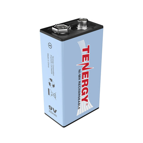 Tenergy 9V 250mAh NiMH Rechargeable Battery (10001)