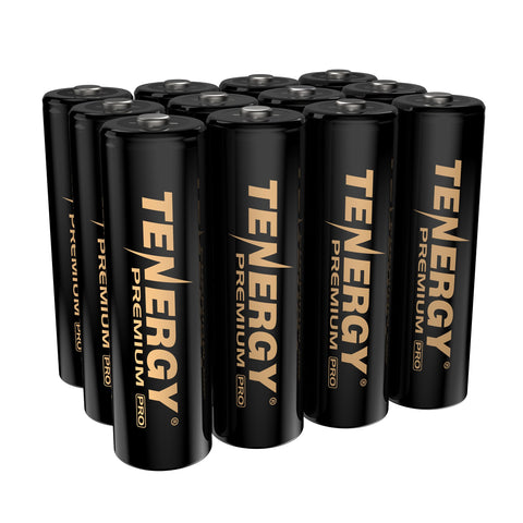 Tenergy Premium PRO Rechargeable AA Batteries, High Capacity (10444)