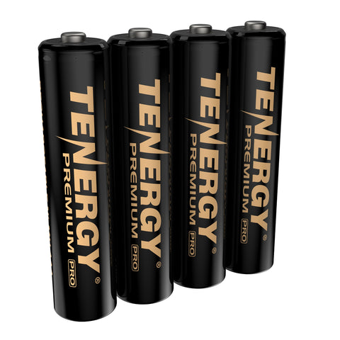 Tenergy Premium PRO Rechargeable AAA Batteries, High Capacity (10449)
