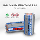 Tenergy Propel Sub C 4200mAh NiMH Flat Top Rechargeable (10505)