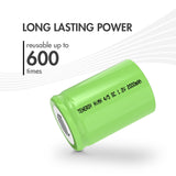Tenergy 4/5 Sub C 2000mAh NiMH Flat Top Rechargeable Battery (10511)