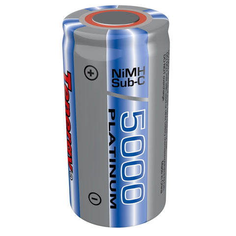 Tenergy Propel Sub C 5000mAh NiMH Flat Top Rechargeable (10514)