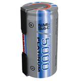 Tenergy Propel Sub C 5000mAh NiMH Flat Top Rechargeable (10514)
