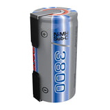 Tenergy Propel Sub C 3800mAh NiMH Flat Top Rechargeable (10518)