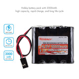 Tenergy NiMH 4.8V 2000mAh Flat Receiver RX Battery Pack for RC (11001)